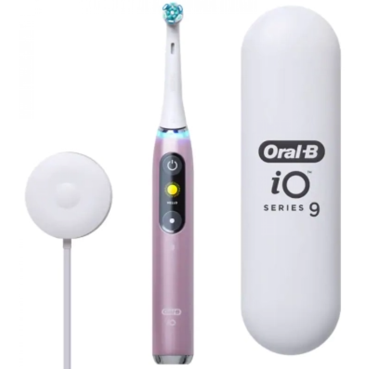 Oral-B iO Series 9 充電式電動牙刷 (粉紅色) - 7大智慧模式，AI潔齒追蹤，旅行充電盒